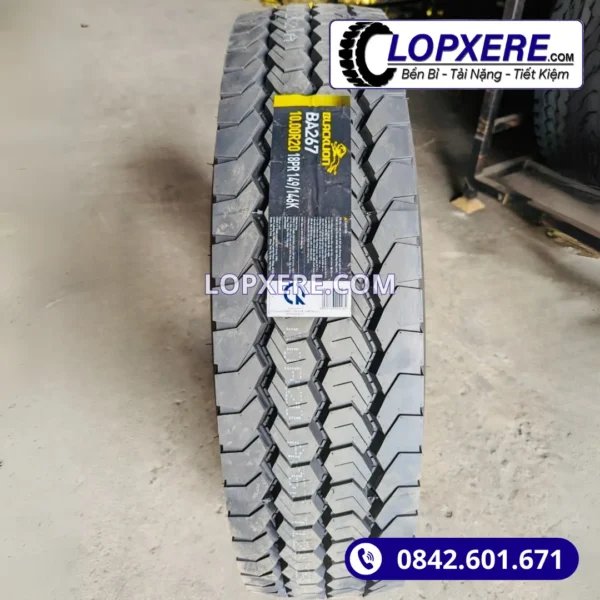 Lốp Blacklion BA267 10.00r20 gai xuôi hỗn hợp 18PR giá tốt
