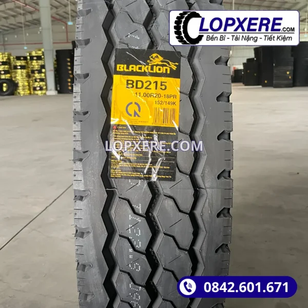 Lốp Blacklion BD215 11.00r20 gai xuôi hỗn hợp 18PR giá tốt