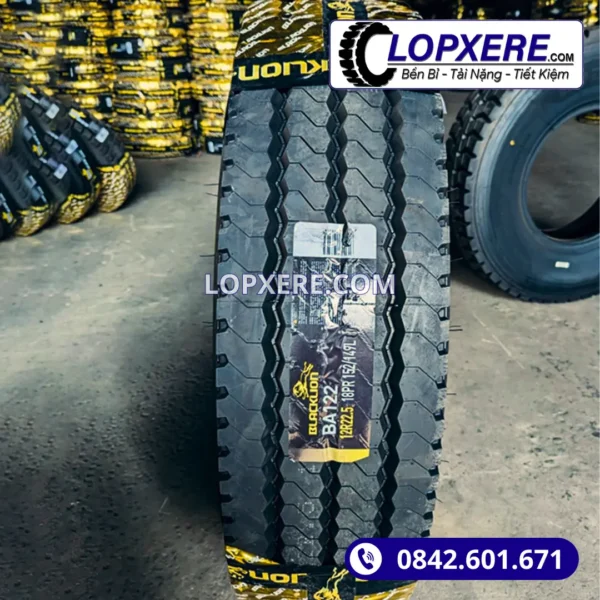 Lốp xe Blacklion BA122 12r22.5 gai xuôi hỗn hợp 18PR giá tốt