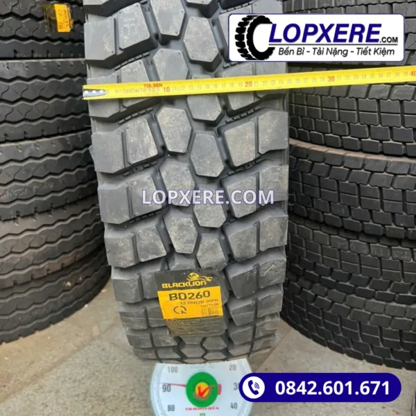 Lốp xe tải Blacklion BD260 12.00r20 gai ngang 20PR giá tốt