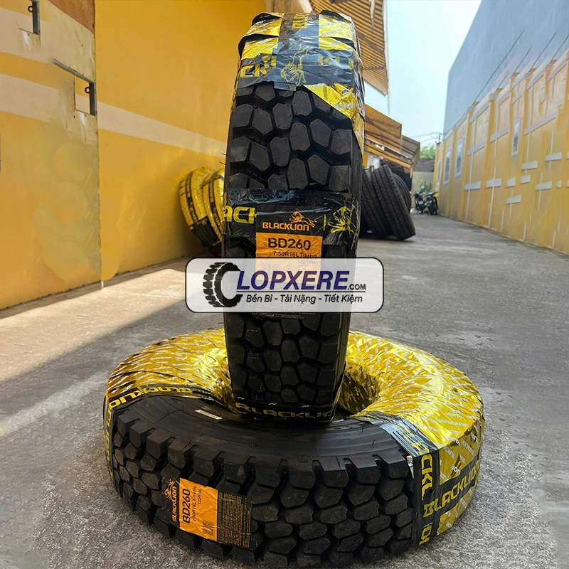 Lốp Blacklion 750R16 BD260 gai ngang