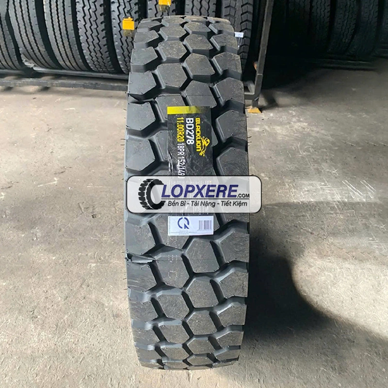 Lốp xe Blacklion 11.00R20 BD278 gai ngang