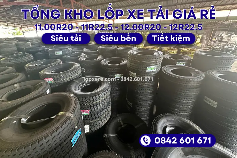 Tổng kho phân phối sỉ và lẻ lốp xe tải chất lượng giá tốt