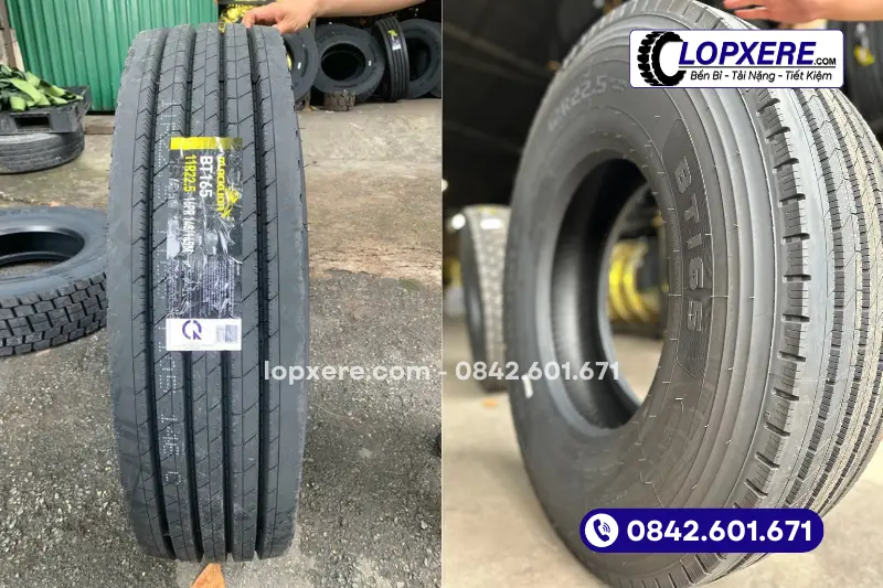 Giá lốp xe tải Trung Quốc thương hiệu Blacklion dao động từ 4 đến 6 triệu đồng