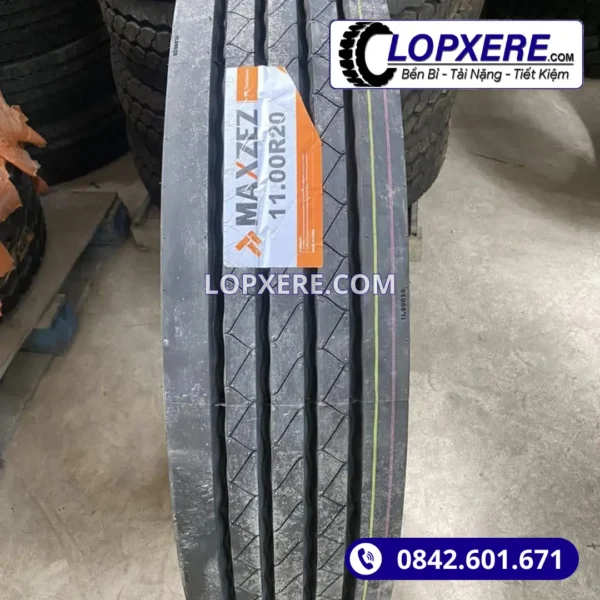 Lốp Maxzez 11.00r20 gai xuôi thẳng 18PR giá tốt