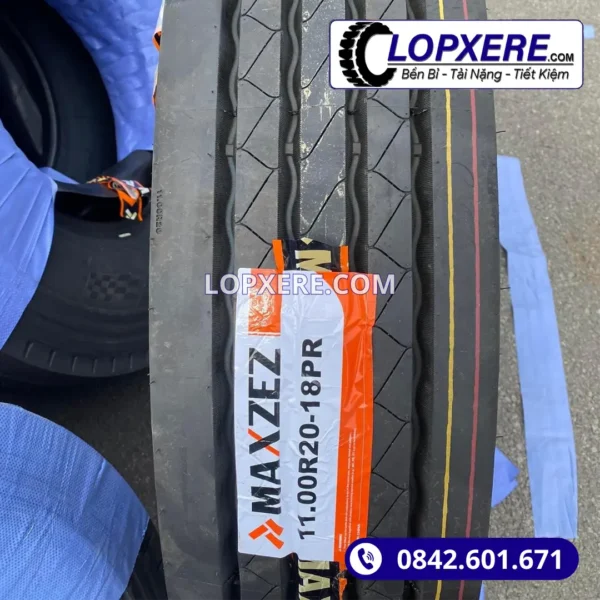 Lốp xe Maxzez 11.00r20 gai xuôi thẳng 18PR giá tốt