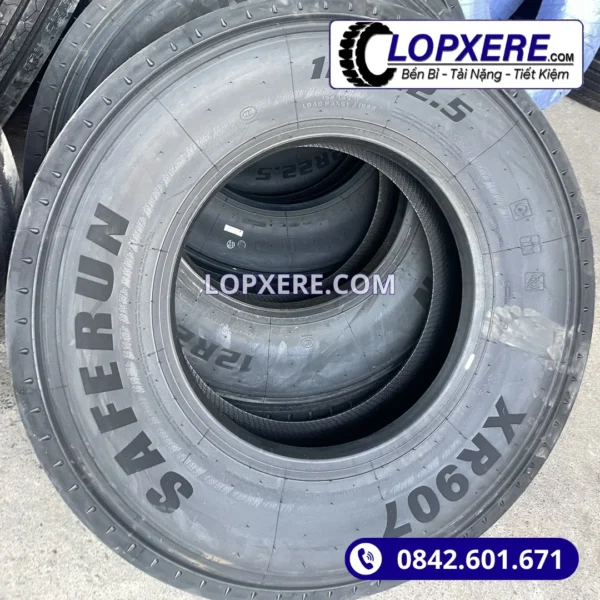 Lốp xe tải Saferun XR907 12r22.5 gai xuôi thẳng giá tốt
