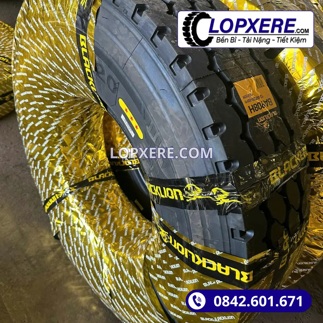 Lốp xe tải Blacklion BA908H 12.00r20 gai xuôi hỗn hợp 20PR giá tốt