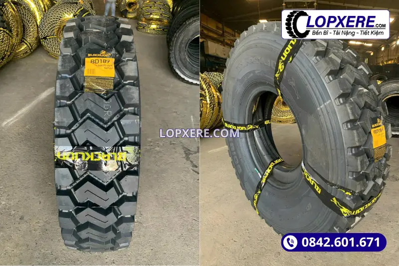 Lốp 12.00r20 với độ chịu tải niêm yết 156/153