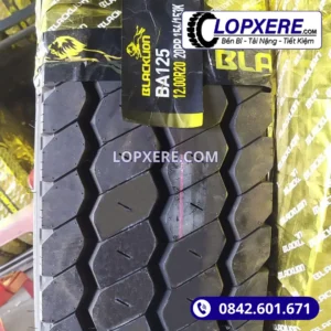 Lốp Blacklion BA125 12.00r20 gai xuôi hỗn hợp 20PR giá tốt