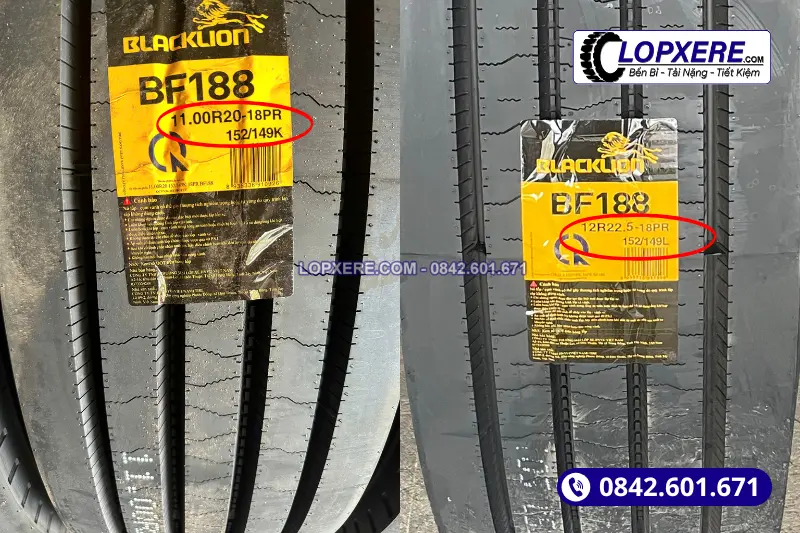 So sánh khả năng chịu tải của lốp 12r22.5 (không săm) và lốp 11.00r20 (có săm)