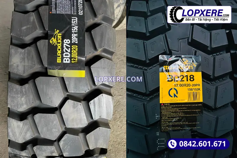 Xe ben thường sử dụng lốp có săm với hoa lốp bám đường