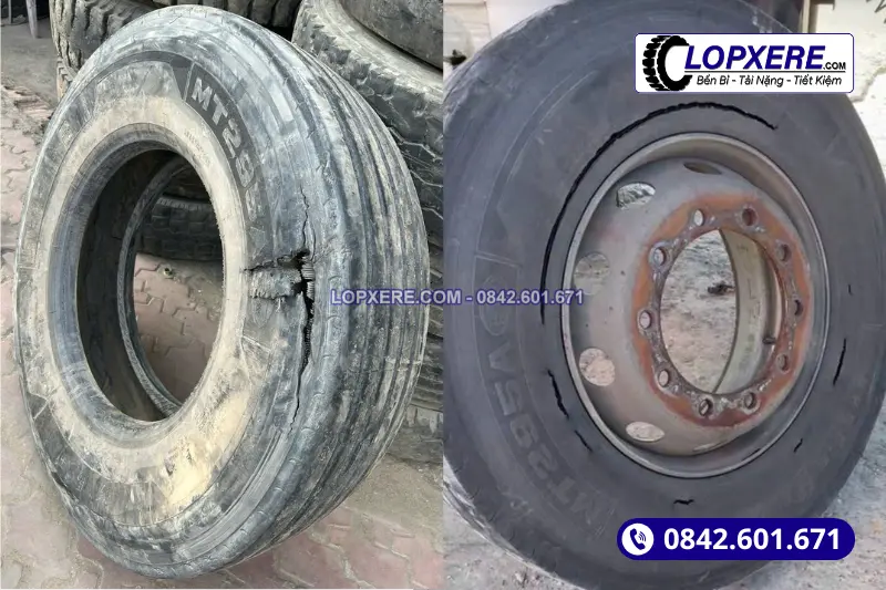 Lốp Matian dễ gặp tình trạng nổ hông khi chạy quá tải đường dài