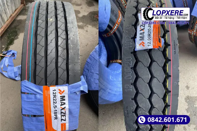 Kết cấu gai nổi bật của vỏ Maxzez phù hợp cho xe chạy đường trường