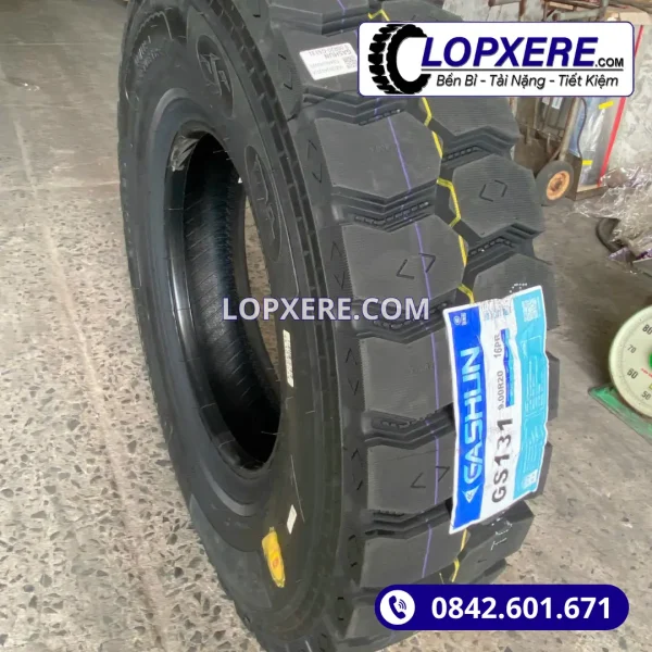 Lốp 9.00r20 Gashun GS131 gai bệt 18PR giá tốt