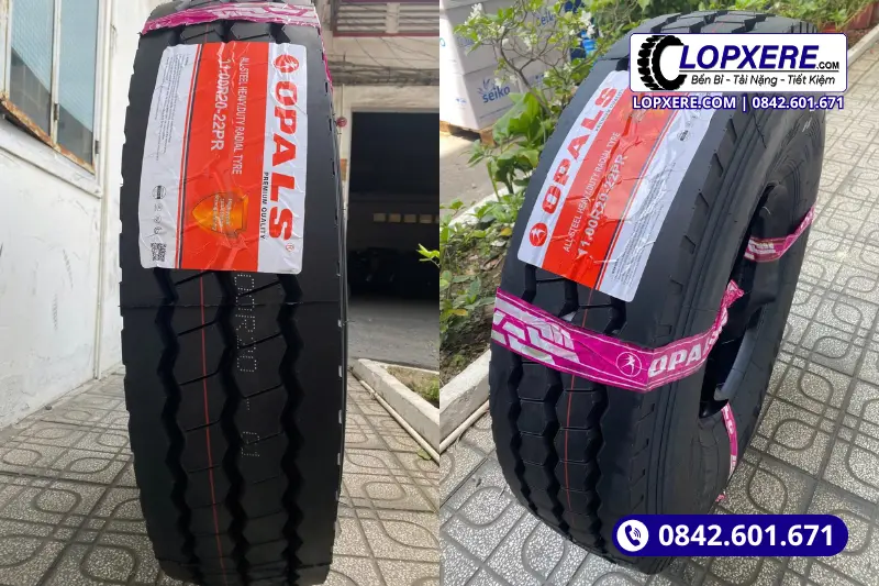 Lốp OP226 11.00r20 gai xuôi thương hiệu Opals