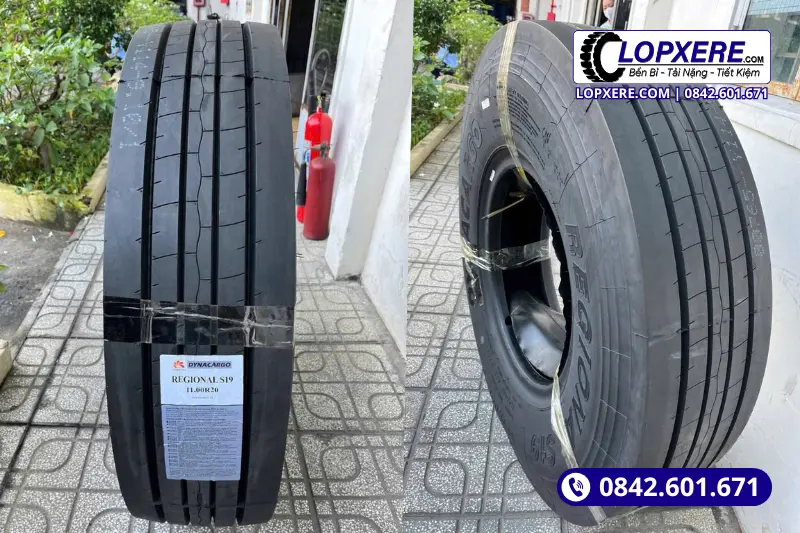 Lốp S19 11.00r20 gai xuôi thương hiệu Dynacargo