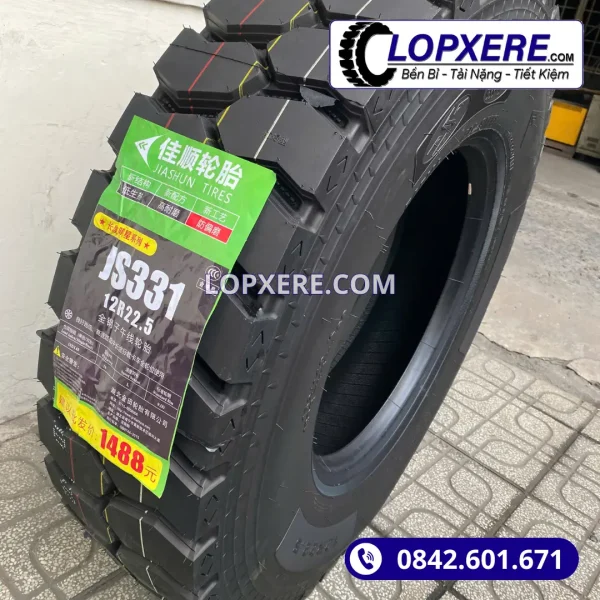 Lốp xe Gashun JS331 12r22.5 gai bệt 18PR giá tốt