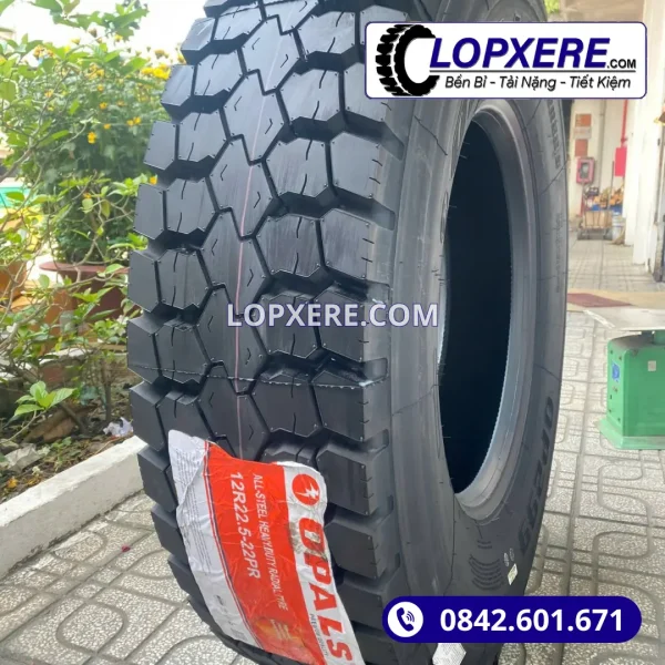 Lốp xe Opals OP299 12r22.5 gai ngang 22PR giá tốt