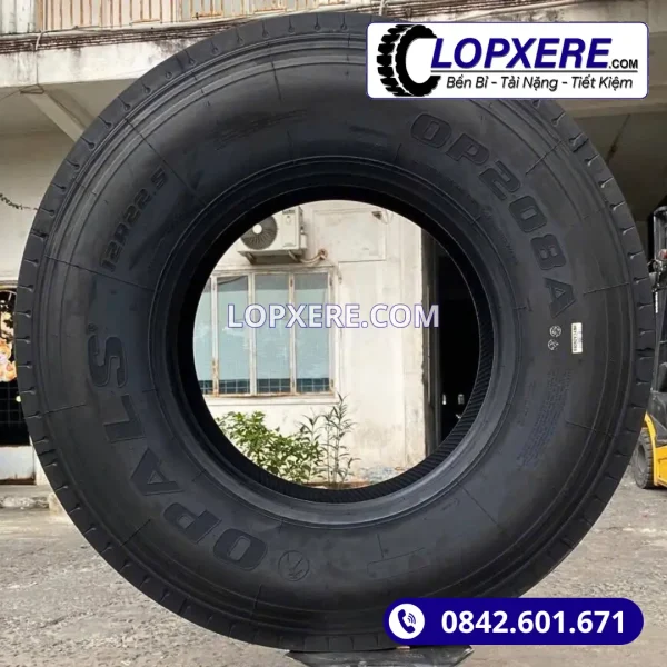 Lốp xe tải Opals OP208A 12r22.5 gai xuôi thẳng 22PR giá tốt