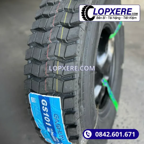 Lốp 10.00r20 Gashun GS101 gai ngang 18PR giá tốt