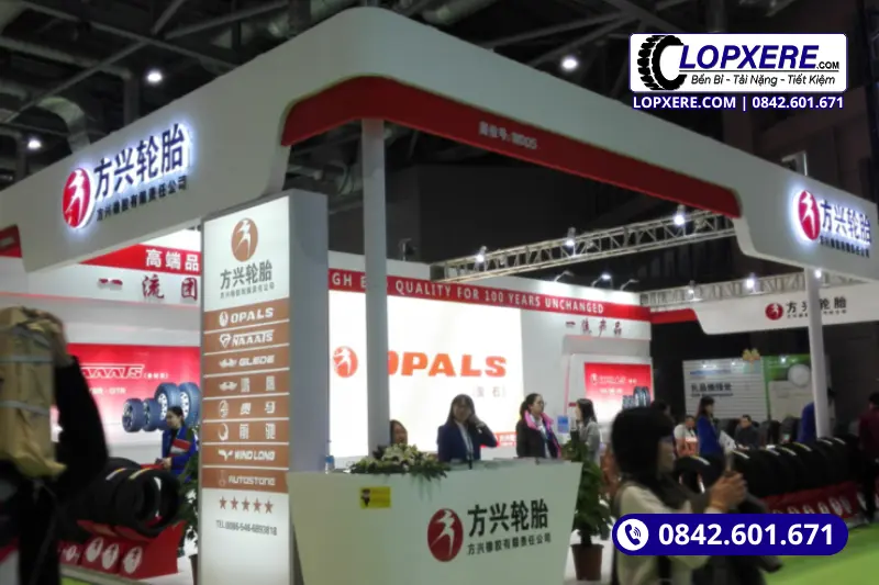 Triển lãm thương mại quốc tế thương hiệu lốp Opals của Fangxing Rubber