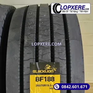 Lốp Blacklion BF188 265/70r19.5 gai xuôi thẳng 16PR giá tốt