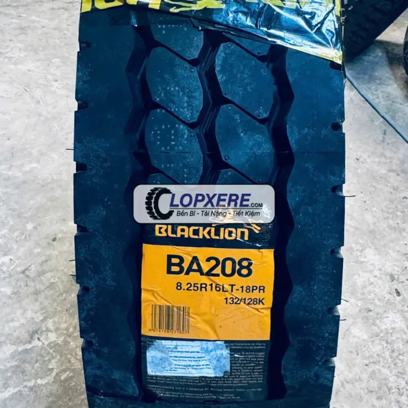 Lốp Blacklion BA208 8.25R16 gai hỗn hợp 18PR