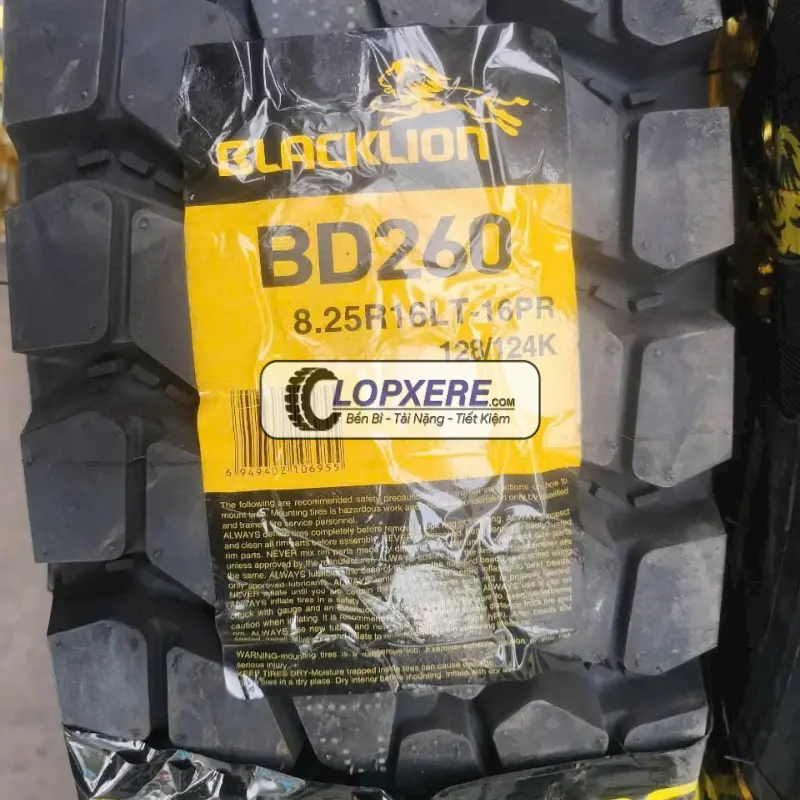 Lốp Blacklion BD260 8.25R16 gai ngang 16PR